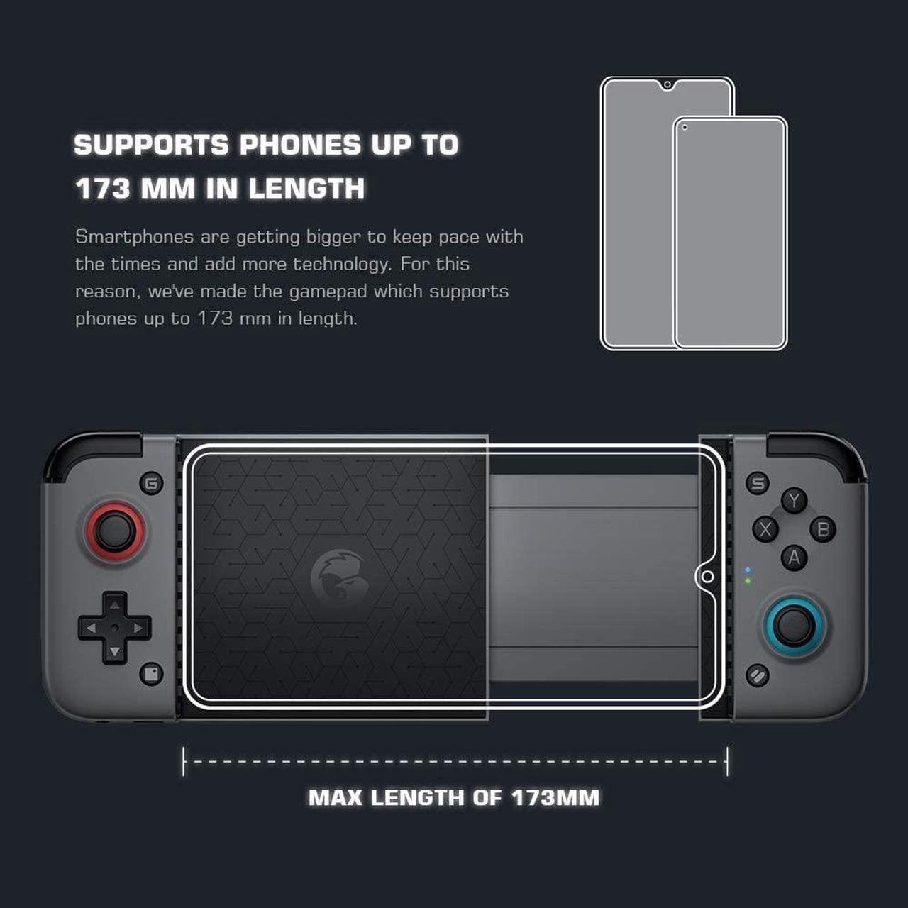 Alt view image 3 of 6 - X2 Pro Mobile Game Controller for Android Phone, Play Xbox Game Pass, Xcloud, Apex, Stadia, Luna - Mappable Back Buttons - Passthrough ChargingInclude 1 Free Month Xbox Game Pass Ultimate