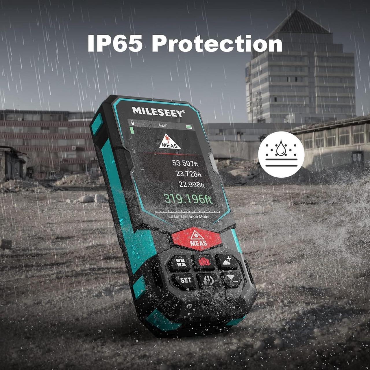 Alt view image 7 of 7 - 330Ft Laser Distance Meter, Rechargeable Multifunctional Laser Measurement Tool with Pointfinder Camera,P2P Technology, Perfect for Outdoor Long-Range Measuring (App Version)