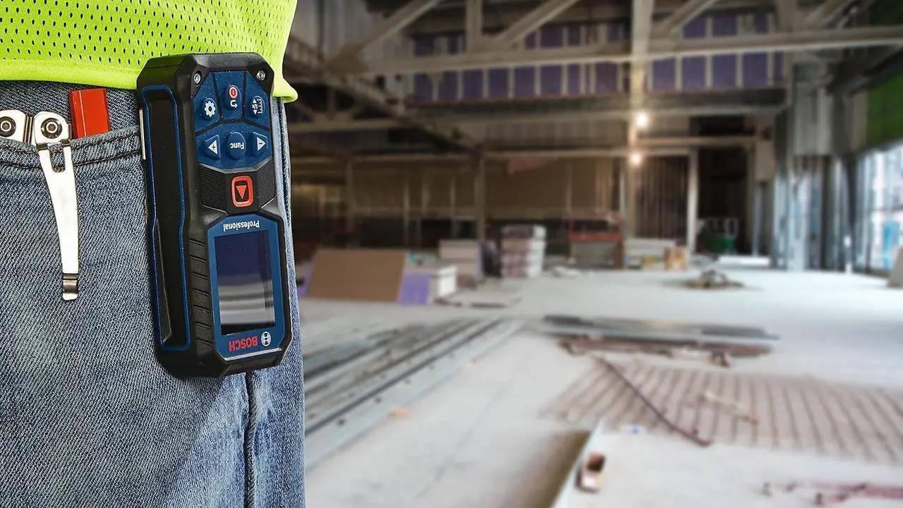 Alt view image 6 of 7 - GLM165-25G 165 Ft BLAZE Green-Beam Laser Distance Measure, Includes 2 AA Batteries, Belt Clip, &Pouch