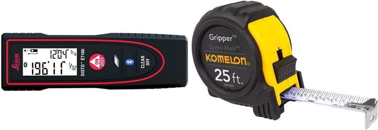 Main image of E7100i 200ft Laser Distance Measure with Bluetooth, Black/Red