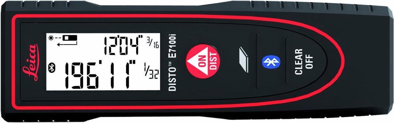 Alt view image 2 of 7 - E7100i 200ft Laser Distance Measure with Bluetooth, Black/Red