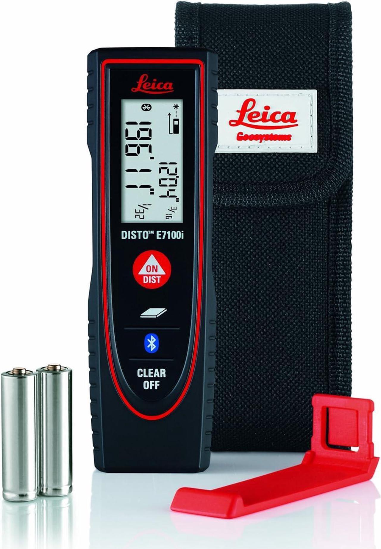Alt view image 3 of 7 - E7100i 200ft Laser Distance Measure with Bluetooth, Black/Red