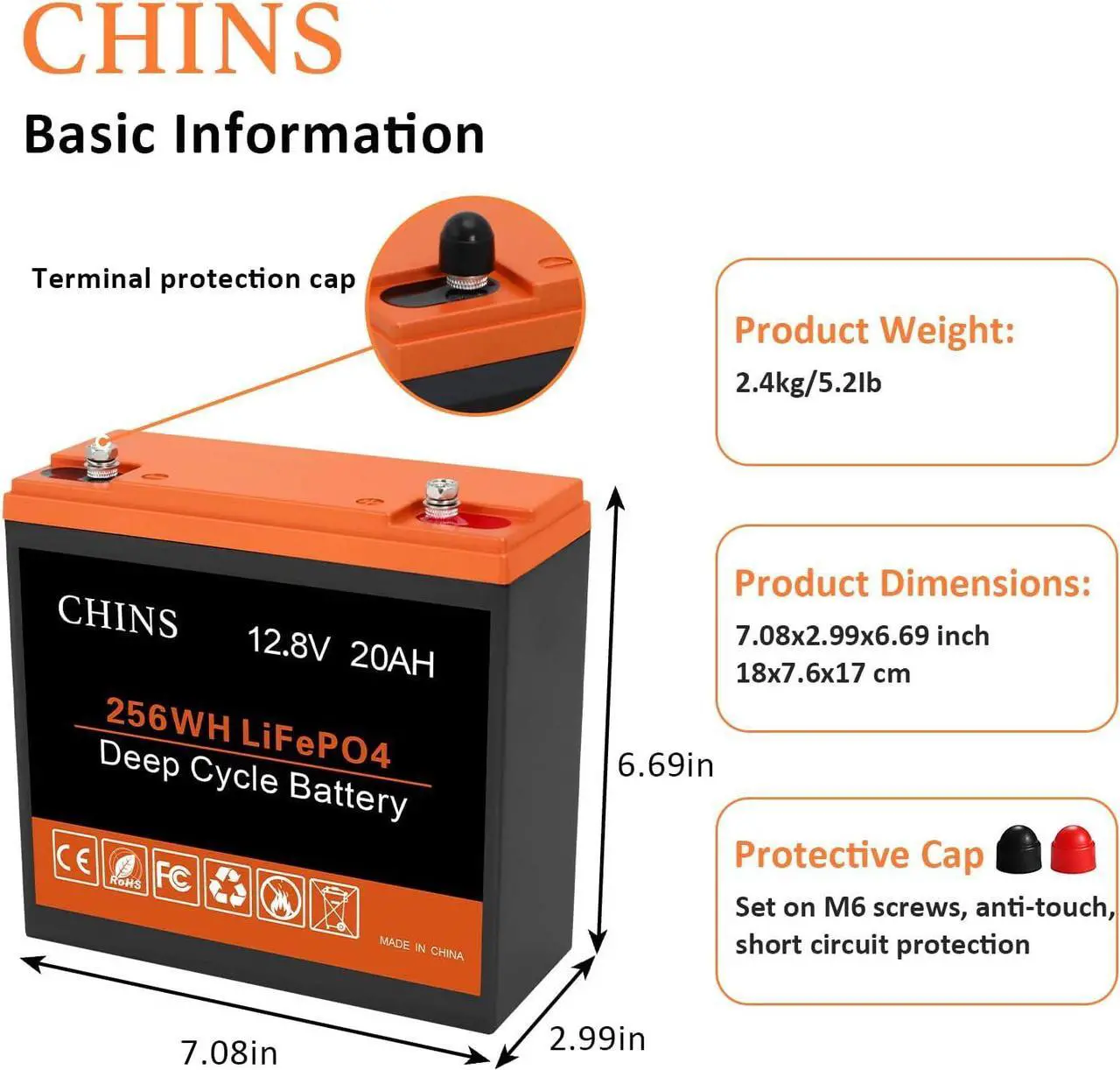 Alt view image 3 of 7 - Bluetooth LiFePO4 Battery 12V 290AH Smart Lithium Battery, Built-in 200A BMS, 6000+ Cycles, Perfect for RV, Off-Grid, Solar Power System, Home Backup, UPS, Marine