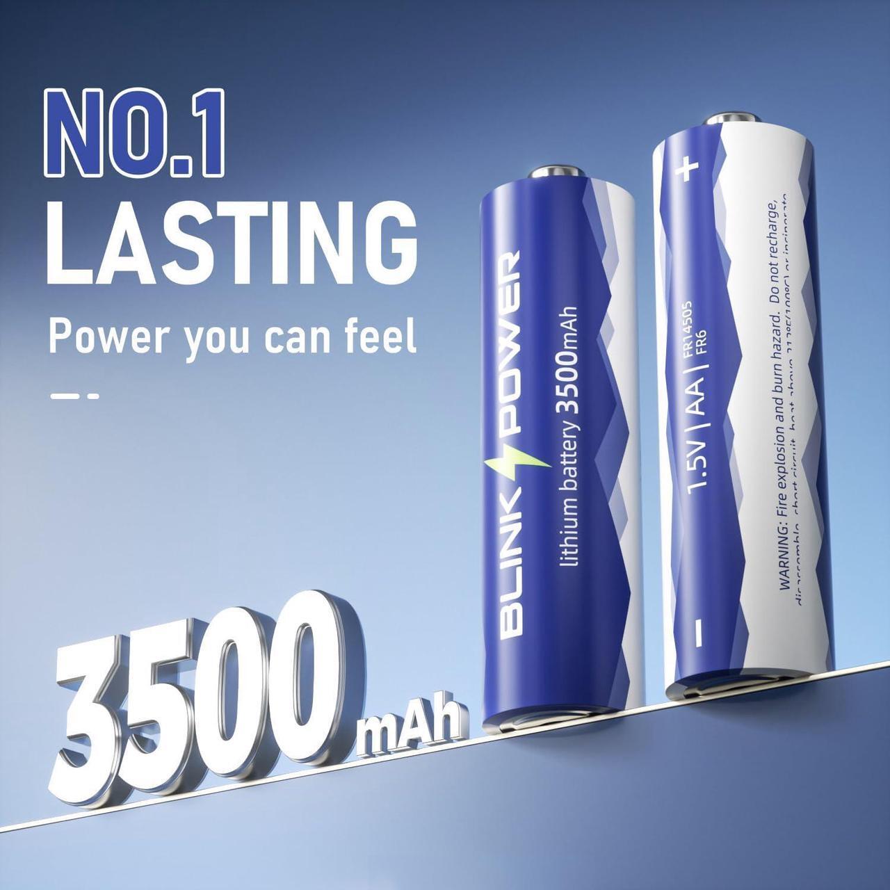 Alt view image 2 of 6 - Lithium Batteries AA 120 Pack, 3500mAh NO.1 Lasting 1.5V Double A Lithium Battery Non-Rechargeable