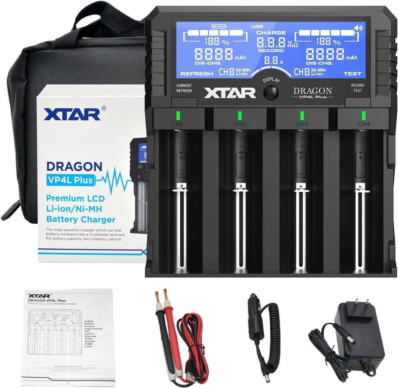 Main image of VP4L Plus Charger 4-Slots Intelligent Universal Battery Charger Analyzer tester for 14500 18650 21700 26650 32650 AAA AA C D Batteries 11.1V /3S Battery Pack