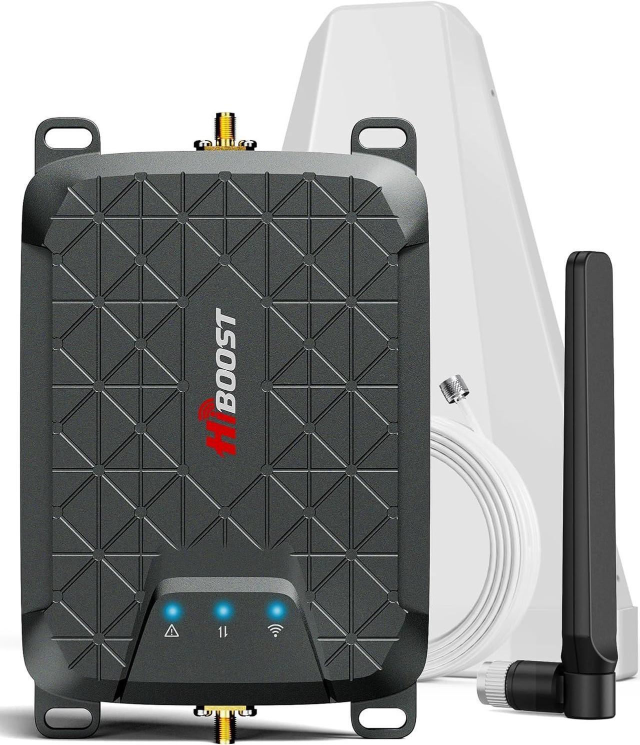 Main image of Cell Phone Booster for Home, Up to 2,000 sq ft, All US Carriers - Verizon, AT&T, T-Mobile, Sprint & More, Cell Signal Booster Boosts 5G/4G LTE, FCC Approved