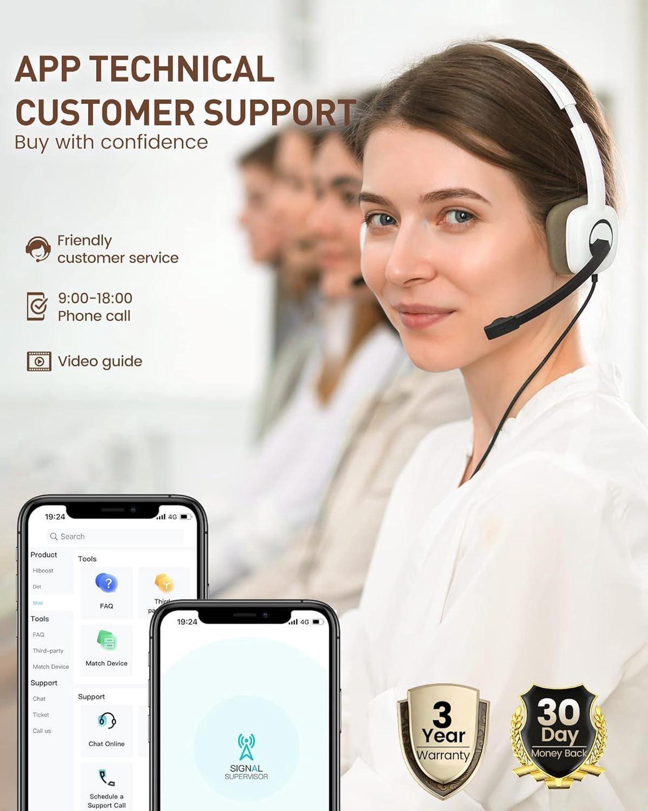 Alt view image 6 of 7 - Cell Phone Booster for Home, Up to 2,000 sq ft, All US Carriers - Verizon, AT&T, T-Mobile, Sprint & More, Cell Signal Booster Boosts 5G/4G LTE, FCC Approved