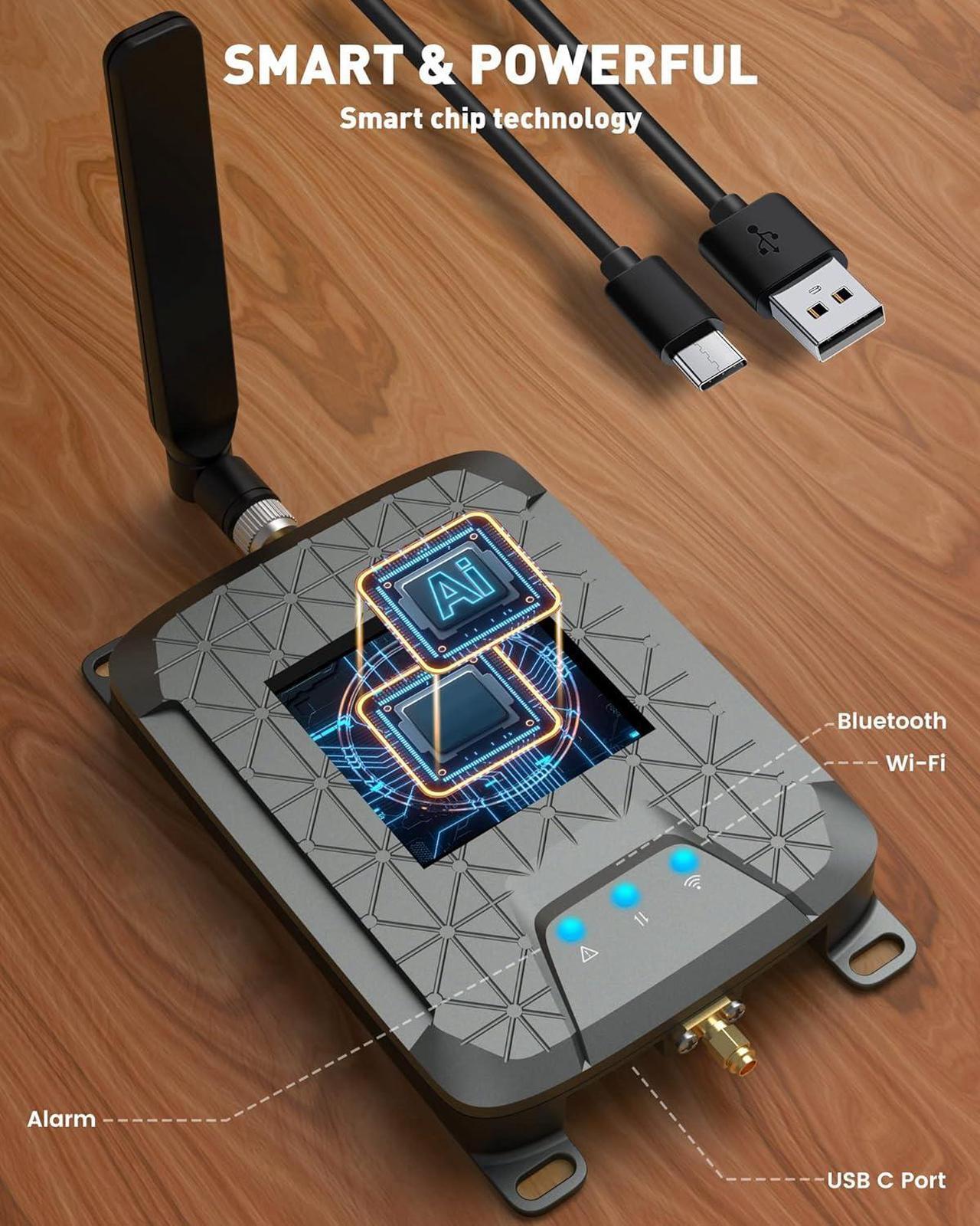 Alt view image 7 of 7 - Cell Phone Booster for Home, Up to 2,000 sq ft, All US Carriers - Verizon, AT&T, T-Mobile, Sprint & More, Cell Signal Booster Boosts 5G/4G LTE, FCC Approved