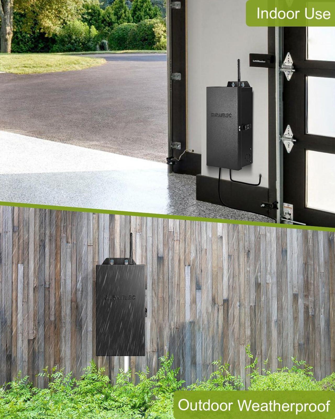 Alt view image 6 of 7 - 300W Wi-Fi Low Voltage Landscape Transformer, 2 Independent Channels, 2.4GHz Smart Landscape Lighting Transformer, Work with Alexa & Google Assistant,120V to 12V 15V AC, ETL Listed