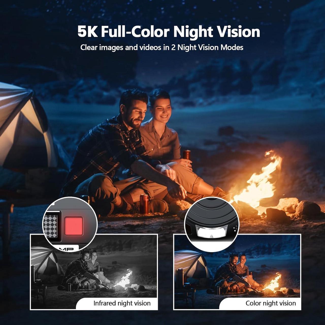 Alt view image 4 of 7 - Video Camera Camcorder 5K 56MP Vlogging Camera YouTube WiFi Night Vision 3 270° Rotatable Touchscreen Podcast Camera Recorder with 64GB SD Card, Microphone, Stabilizer, Remote, 2 Batteries, Tripod
