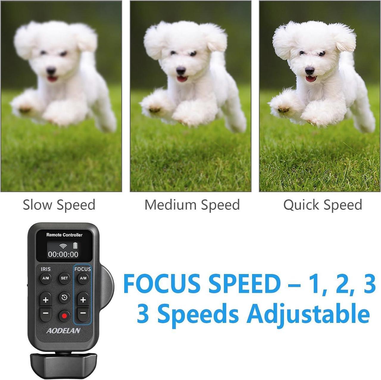 Alt view image 4 of 7 - Wireless Camcorder Remote Control Zoom Controller with LANC or Remote Jack (2.5 mm),LensZoom Focus Iris Camera Control Compatible with  XA50 XA55 XF405 G60 G26 / NX80, NX3,NX200