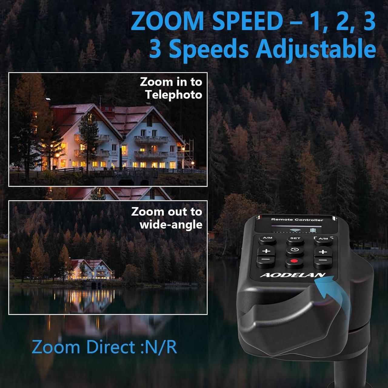 Alt view image 5 of 7 - Wireless Camcorder Remote Control Zoom Controller with LANC or Remote Jack (2.5 mm),LensZoom Focus Iris Camera Control Compatible with  XA50 XA55 XF405 G60 G26 / NX80, NX3,NX200
