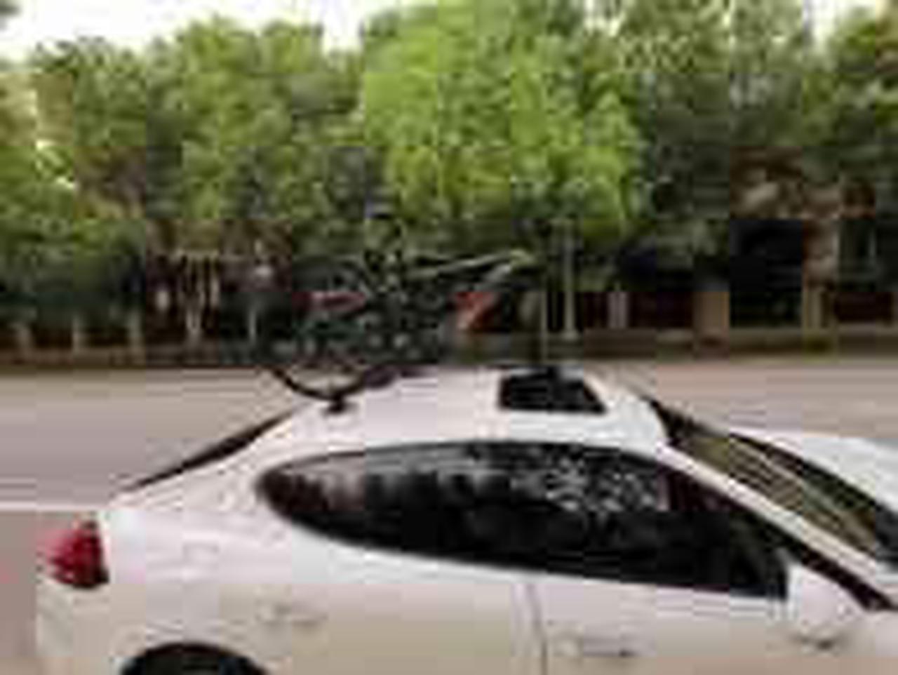 Alt view image 6 of 6 - Bike Rack for Car Roof, Vacuum Suction Cup Bicycle Carrier Aluminium Alloy Roof Rack, with 5 Adapters for Most Bikes, 9x100mm/12x100mm/15x100mm/15x110mm/20x100mm/20x110mm (6" Suction Carrier)