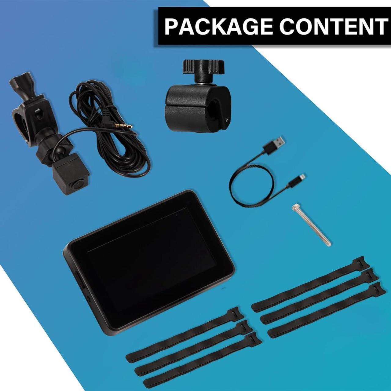 Alt view image 7 of 7 - Bike Camera Rechargeable Battery 360° Rotation - Color Night Vision 3 Mins Easy Installation Wide View Handlebar 4.3'' HD 1080P Monitor Bicycle Rear View Camera for Mountain Ebike Wankskey