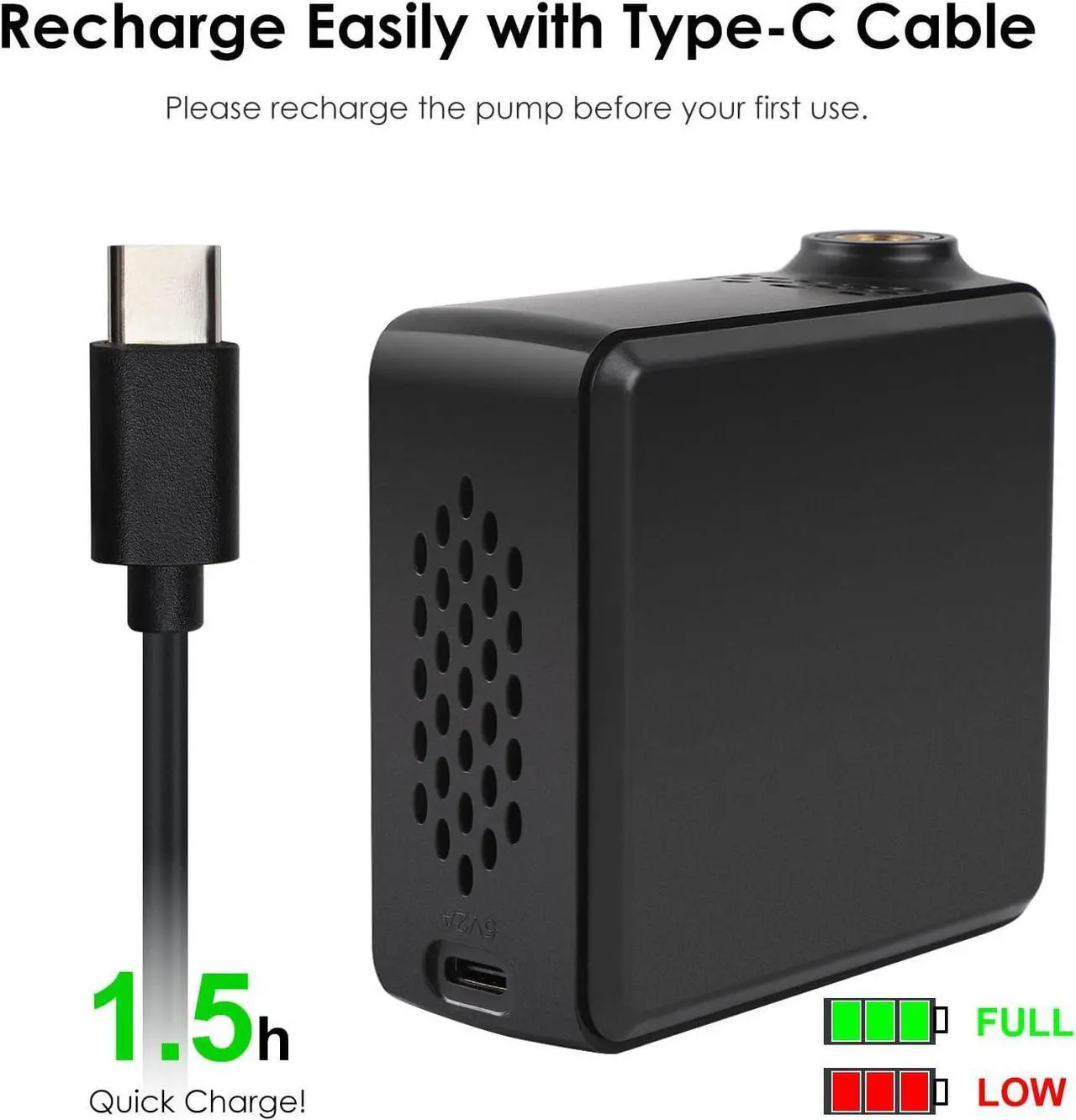 Alt view image 5 of 7 - Air Pump Electric Mini Tire Inflator Portable Air Compressor 150 PSI with Pressure Gauge Cube Floor Pumps, Digital Display Tires Inflatable for Bicycle,E-Bike,Motorbike,Football,Basketball