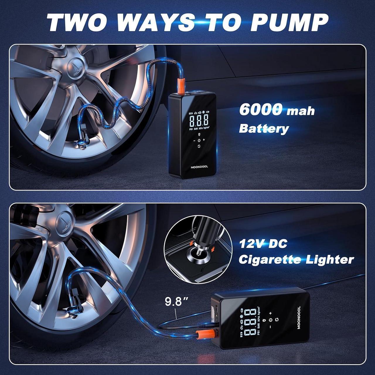 Alt view image 4 of 7 - Tire Inflator Paddle Board Pump Electric Portable Air Pump, 150 PSI SUP Pump Air Compressor, Faster Air Pump for Paddle Board, Bike, Car, Motorcycle, Ball, Kayak, Inflatable Boat