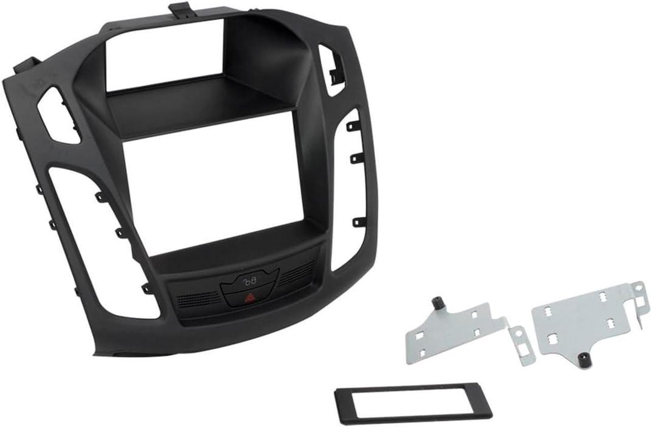 Alt view image 2 of 5 - FD6200B Double DIN Radio Installation Dash Kit Compatible with Select 2012-14 Ford Focus - Non Factory Navigation Models Only - Car Stereo Install Kit