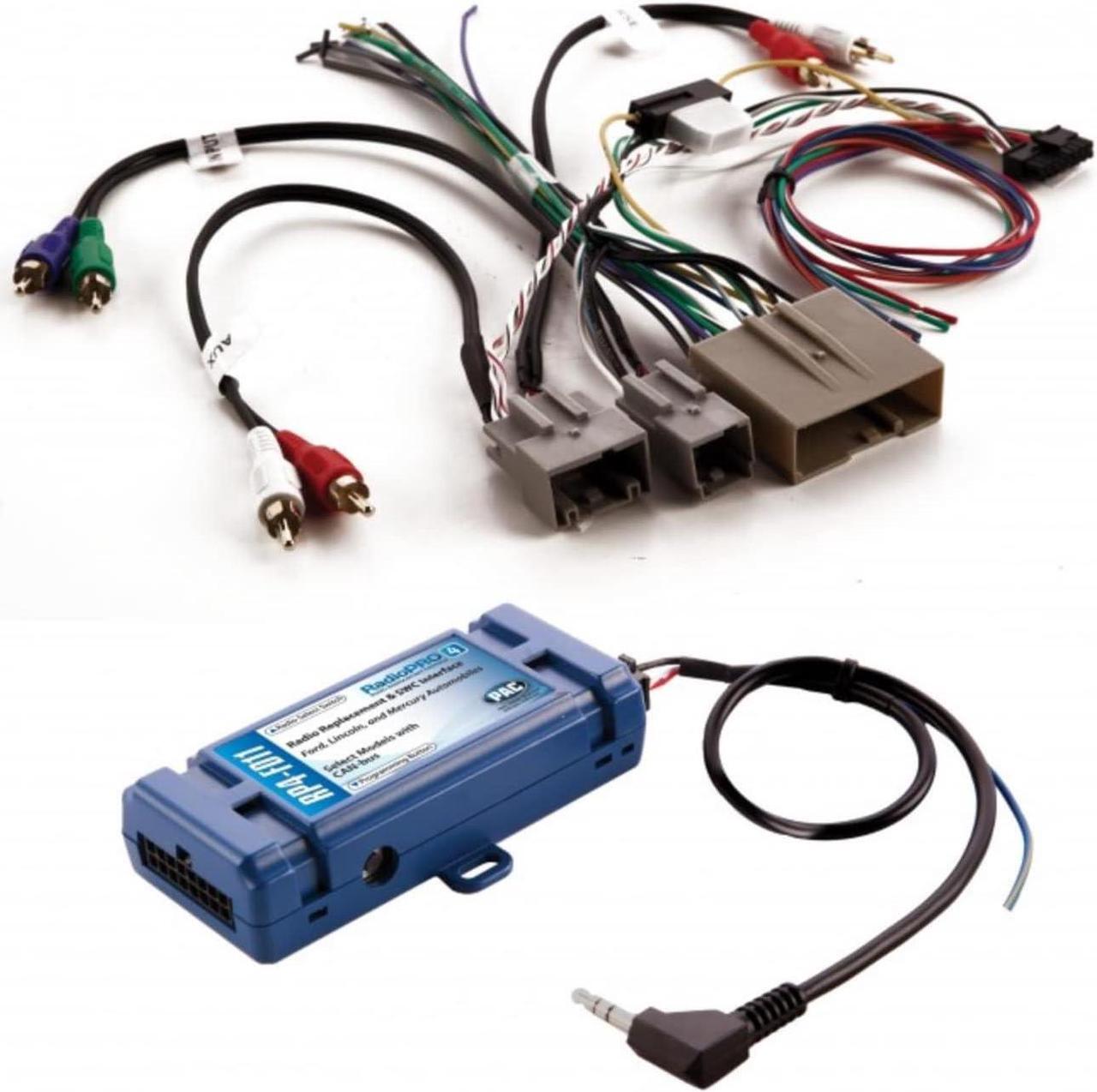 Alt view image 3 of 7 - Single or Double DIN Radio Complete Dash Kit, 2009-2014 Ford F-150 with Antenna Adapter, Harness Compatible for All Trim Levels (Black with Steering Wheel Controls)