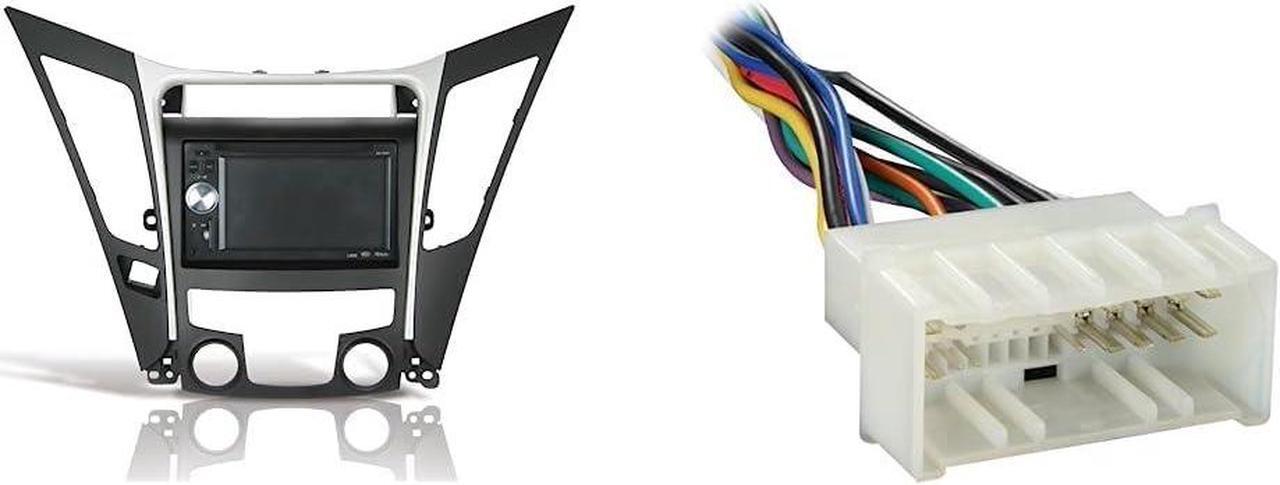 Main image of HY1625B Dash Kit for 2011-2013 Hyundai Sonata + Metra Electronics Radio Wiring Harness for 04-Up Kia/06-Up Hyundai