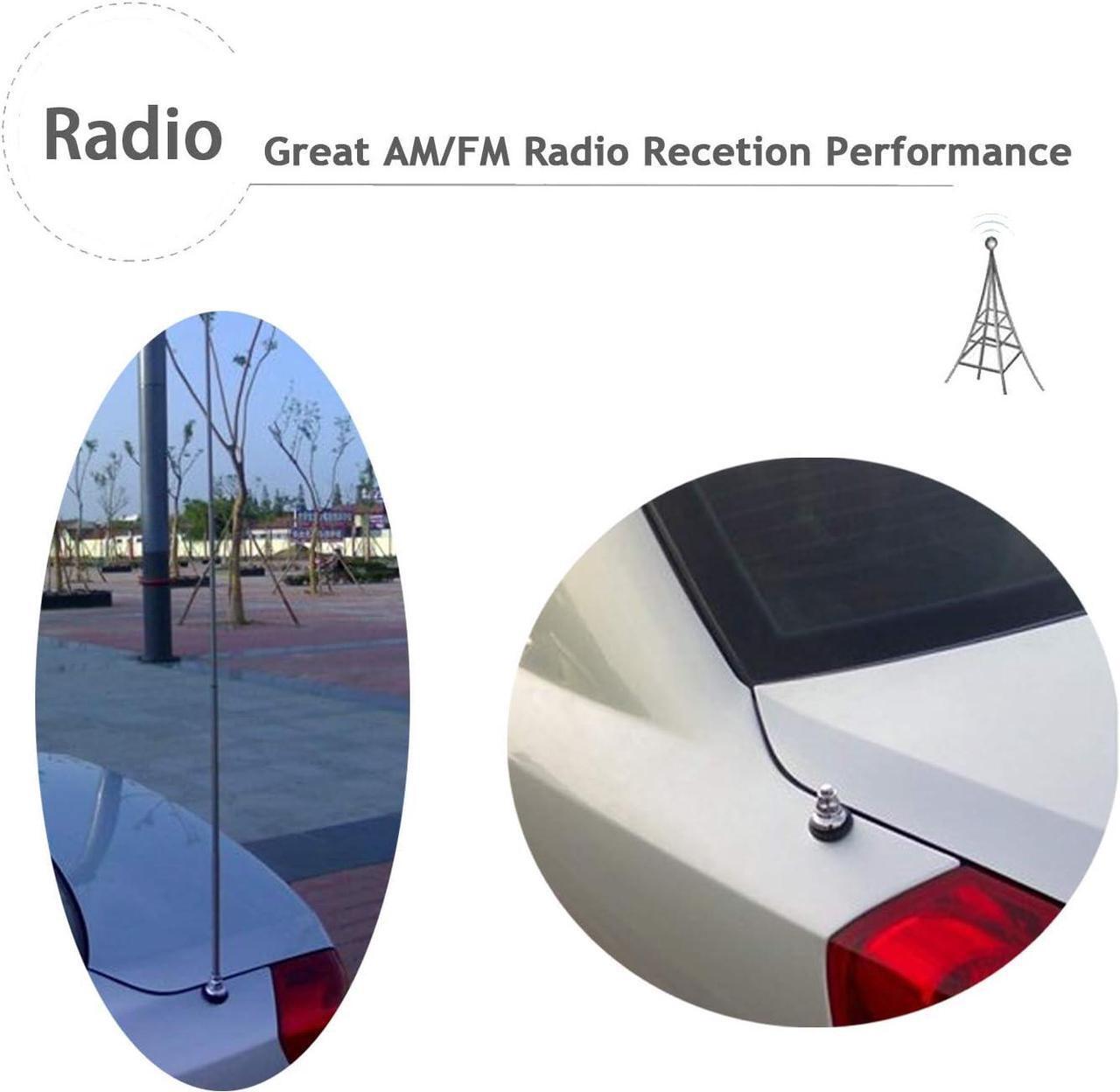 Alt view image 5 of 7 - Universal 12V Car Power Radio Antenna Fully Automatic Retractable Power Antenna Assembly Design for Am Fm Radio Antenna Mast Replacement Kit