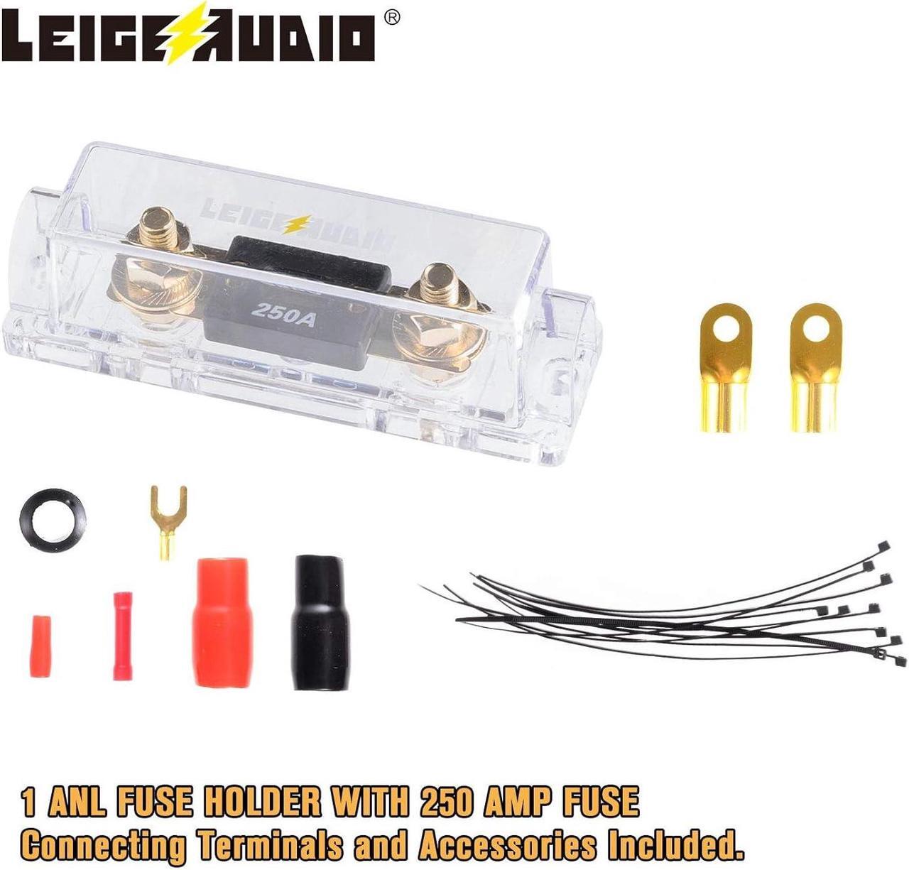 Alt view image 5 of 7 - 0 Gauge Amp Wiring Kit Complete 0 AWG Amplifier Installation Wiring Kit - Car Subwoofer Wiring Kit Helps You Make Connections and Brings Power to Your Radio, Subwoofer and Speakers