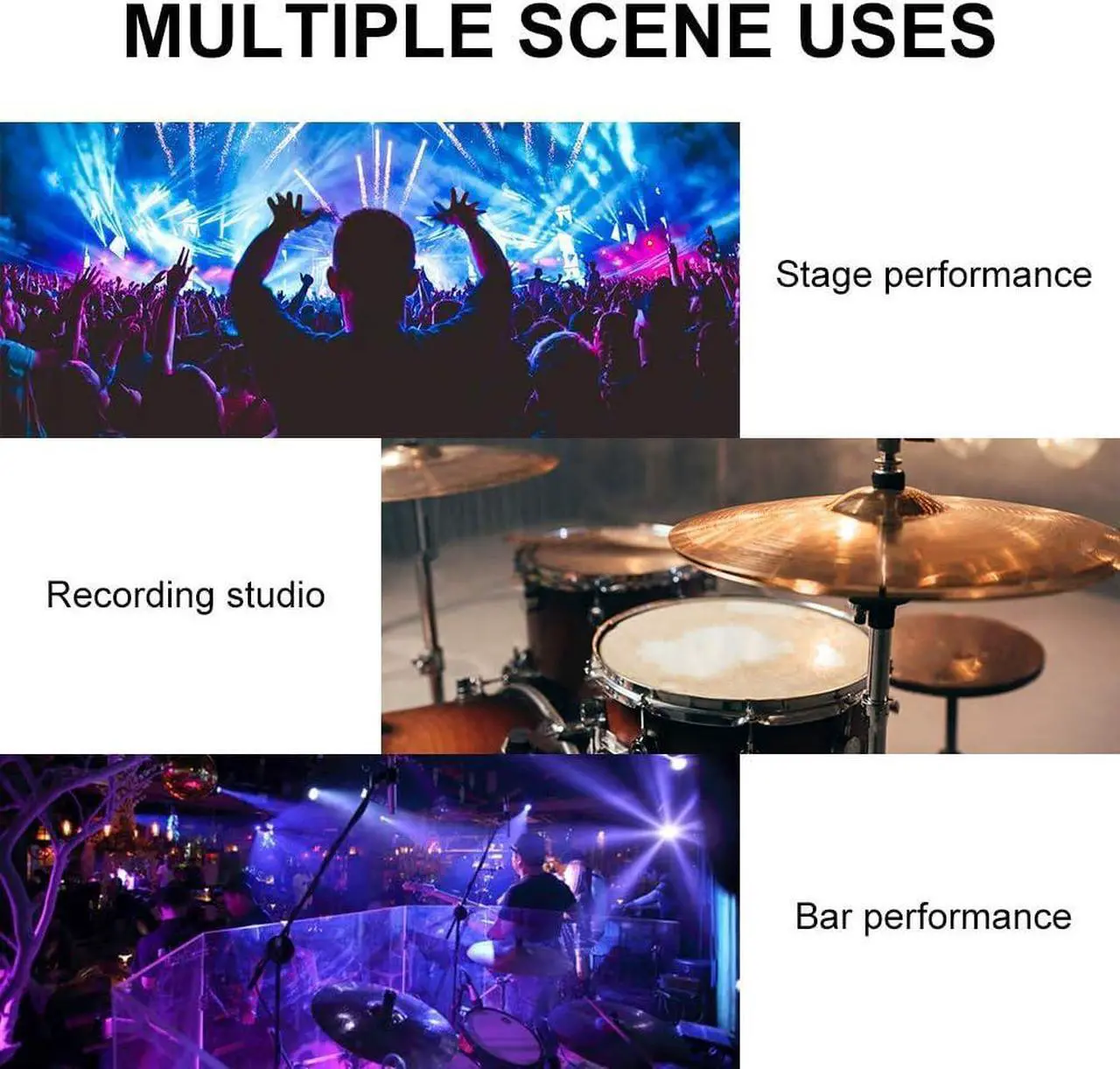 Alt view image 4 of 7 - IEM1100 UHF Single Channel in Ear Monitor System Selectable Frequency Wireless Professional in-Ear Monitor System Ideal for Stage, Studio, Exhibit, Lecture, Speech