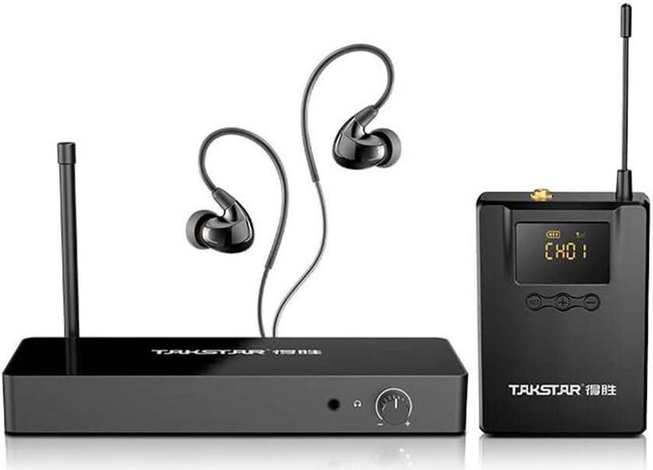 Main image of WPM-300 UHF Wireless in-Ear Monitor System 10 Channels & Bodypack Monitoring, 164Ft Transmission Distance in-Earphone Wireless Monitoring System for Stage, Church, Studio, Musicians