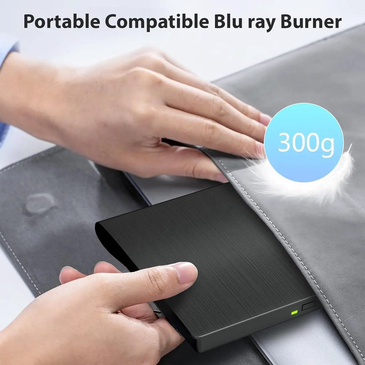Alt view image 7 of 7 - External Bluray Drive, Support 50G Disc R/W, Portable 3D Blu-ray DVD Writer Burner USB 3.0 Type-C, Suitable for Windows XP/7/8/10/11 MacOS for Laptop, Desktop, Mac