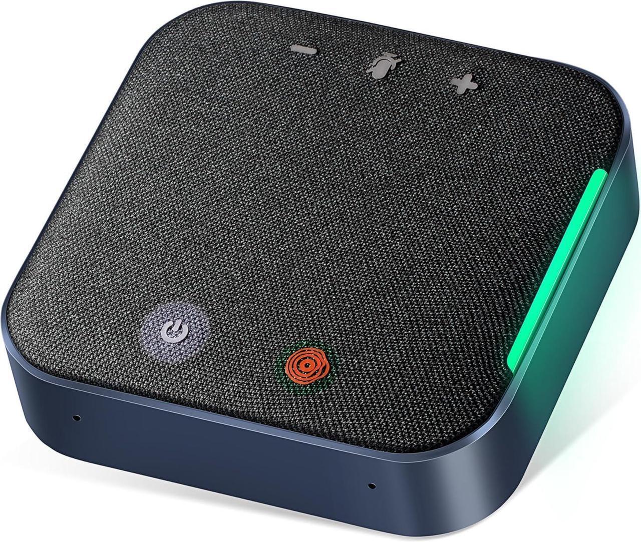 Main image of Conference Speaker and Microphone Bluetooth Speakerphone with 4 Mics,USB C,360°Voice Pickup & Dual Noise Cancelling Conference Room Microphone for Work/Teams/Zoom/Home Office