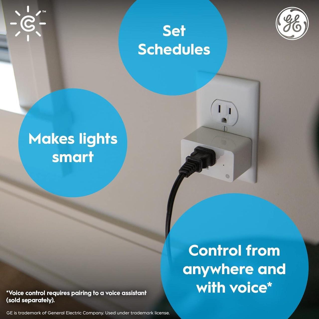 Alt view image 2 of 7 - Indoor Smart Plug, Bluetooth and Wi-Fi Smart Outlet Socket, Voice Control Outlet for Holiday Lighting, Works with Alexa and Google Home (3 Pack)