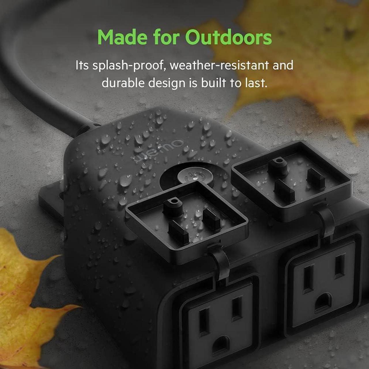 Alt view image 3 of 7 - Wifi Smart Outdoor Plug, 3.63 X 3.7 X 1.67