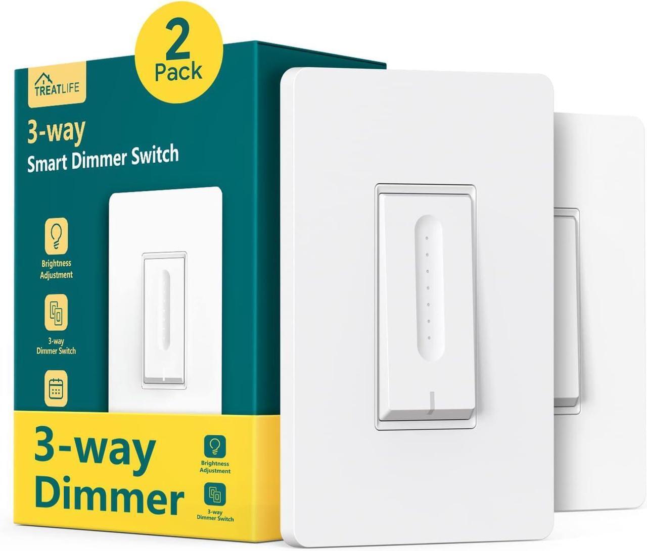 Alt view image 3 of 7 - Outdoor Smart Dimmer Plug 1Pack+3 Way Smart Dimmer Switch 2Pack