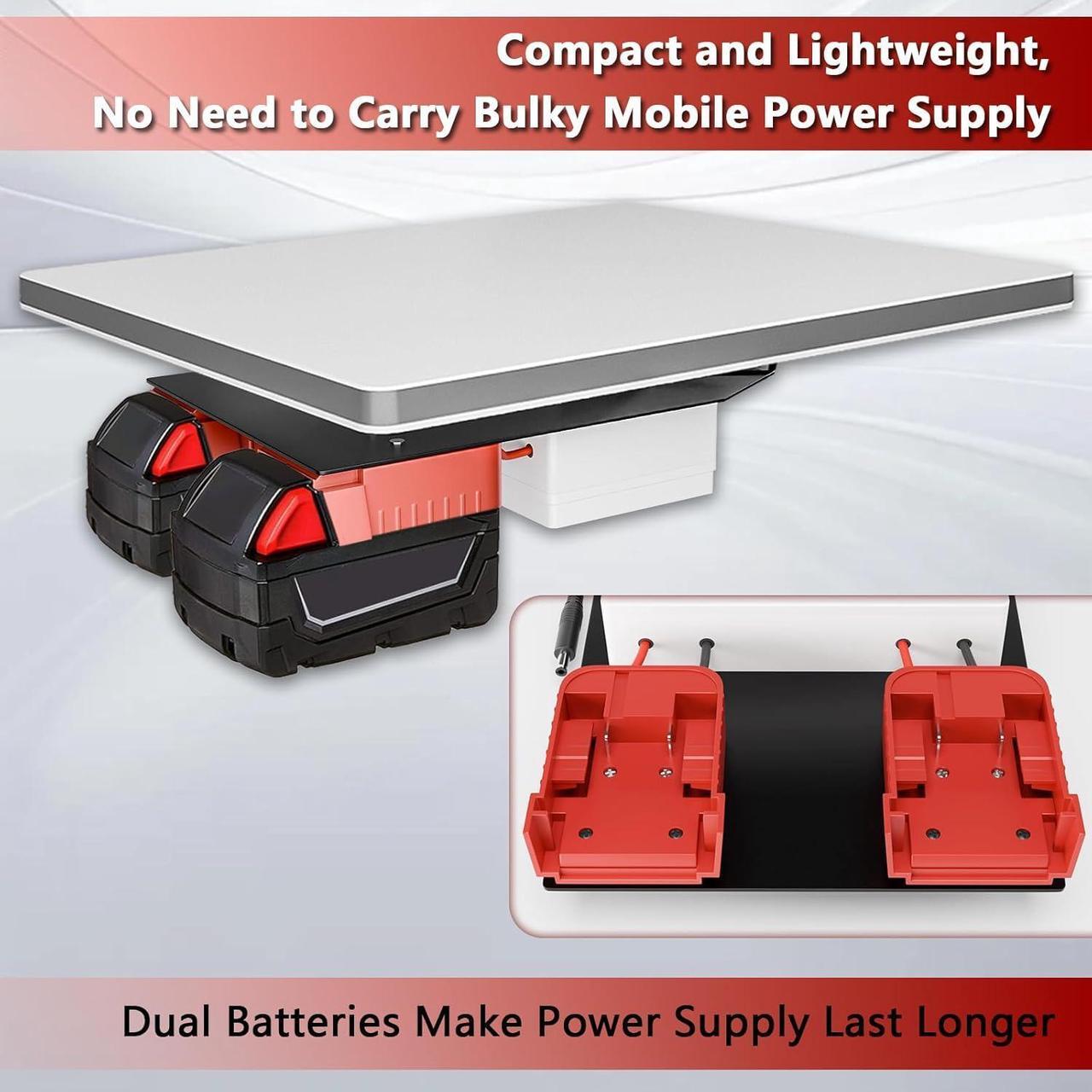Alt view image 2 of 6 - Starlink Mini Battery Adapter for Milwaukee Battery, Starlink Mini Battery Pack, Small and Portable Starlink Mini Mounting Kit, Starlink Mini Power Adapter, with Starlink Mini Mount Adapter