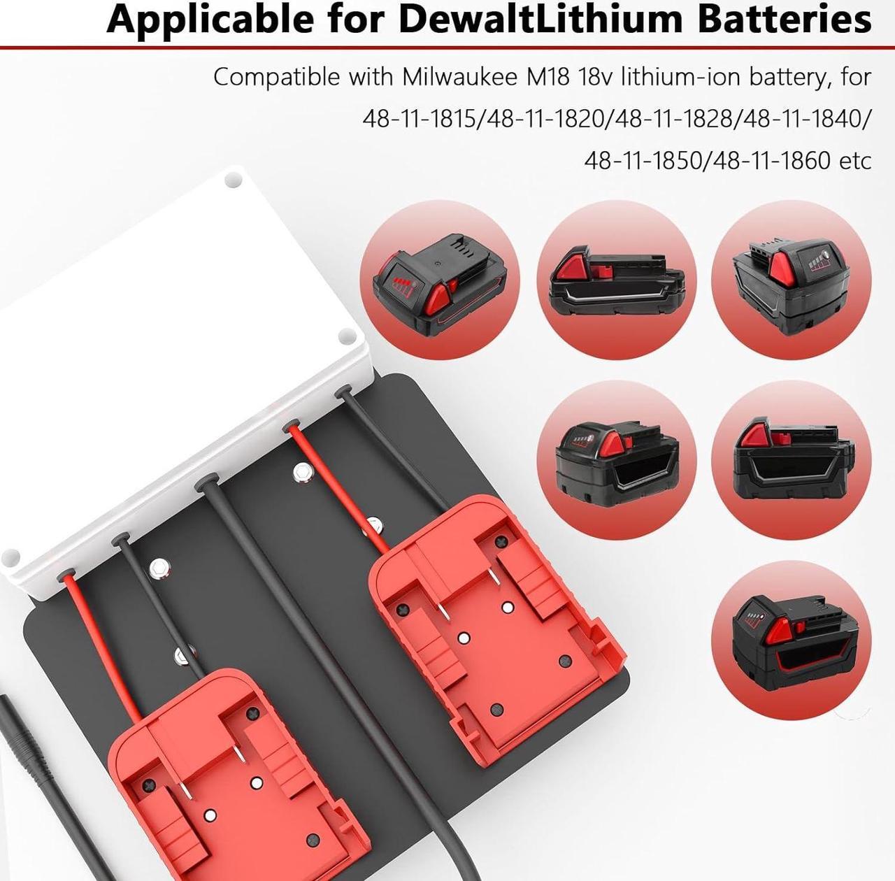 Alt view image 5 of 6 - Starlink Mini Battery Adapter for Milwaukee Battery, Starlink Mini Battery Pack, Small and Portable Starlink Mini Mounting Kit, Starlink Mini Power Adapter, with Starlink Mini Mount Adapter