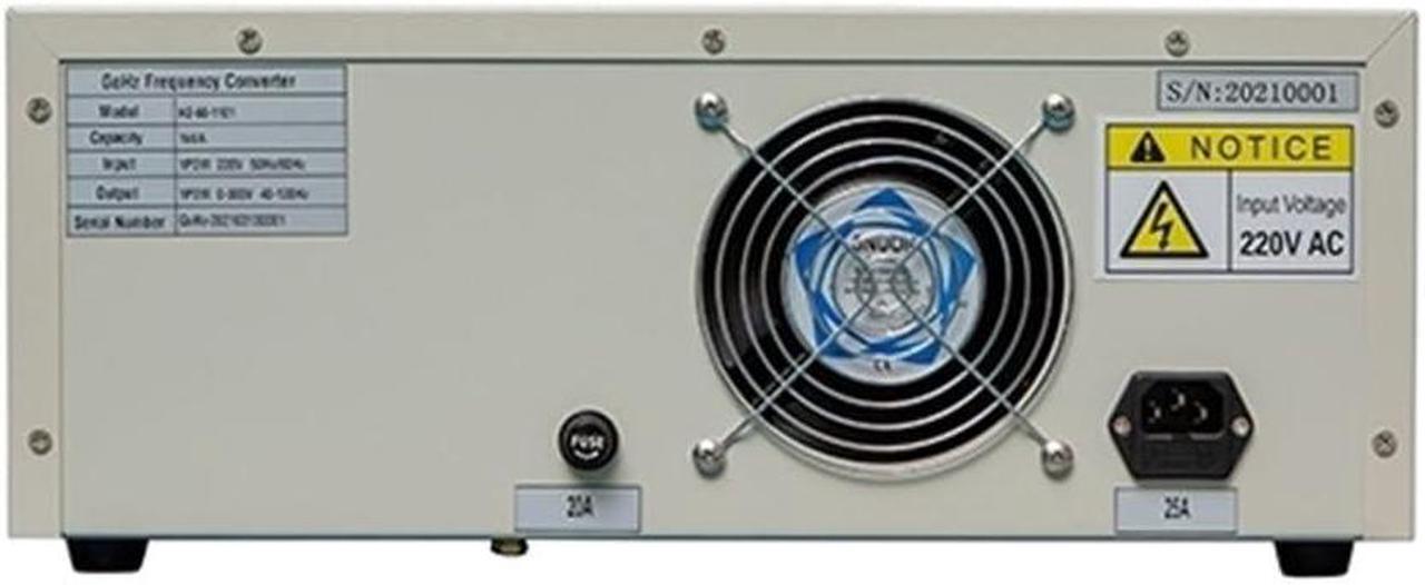 Alt view image 4 of 4 - Single Phase 120V 60Hz to 240V 50Hz Converter, 1kVA 110V to 230V 1 Phase Static Frequency Converter (Output Frequency: 50Hz/60Hz)
