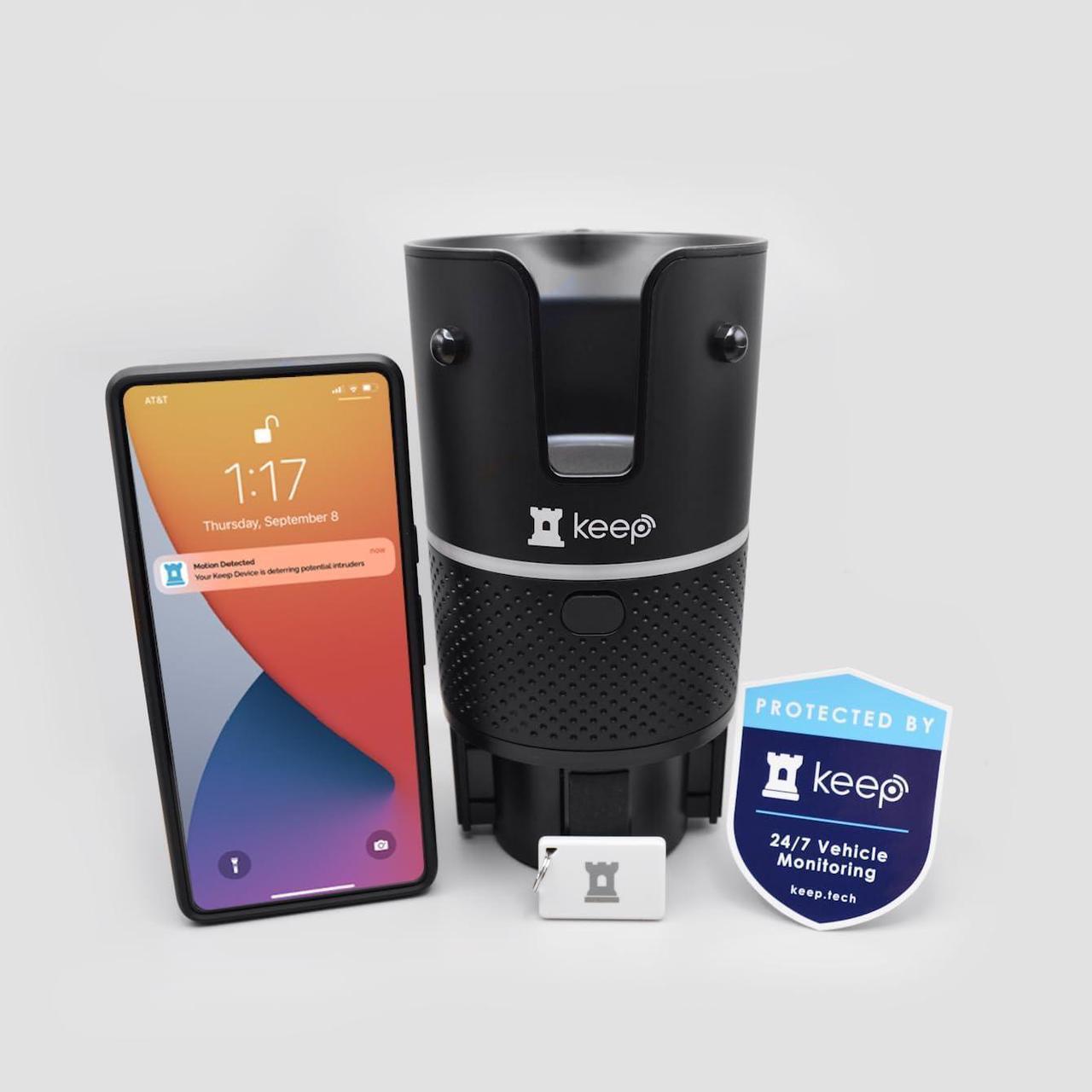 Main image of Keep Car Alarm - 4G/LTE, Anchoring Anti-Theft & Break-in Deterrent, GPS, Motion Sensing (PIR/Radar), 1080p Pictures & Video, 120dB Sound and Flashing Bright LEDs