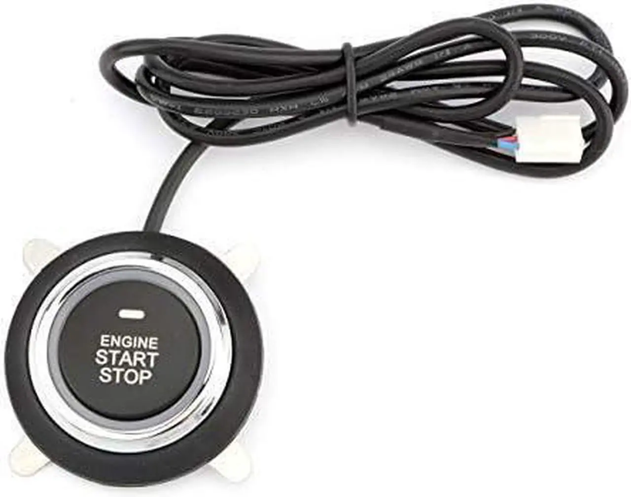 Alt view image 7 of 7 - Car Alarm System Push Start System Smart Key PKE Car Security Alarm Passive Keyless Entry Engine Start Stop Push Button Remote Starter Shock Sensor Alarm Universal for Most 12V Cars