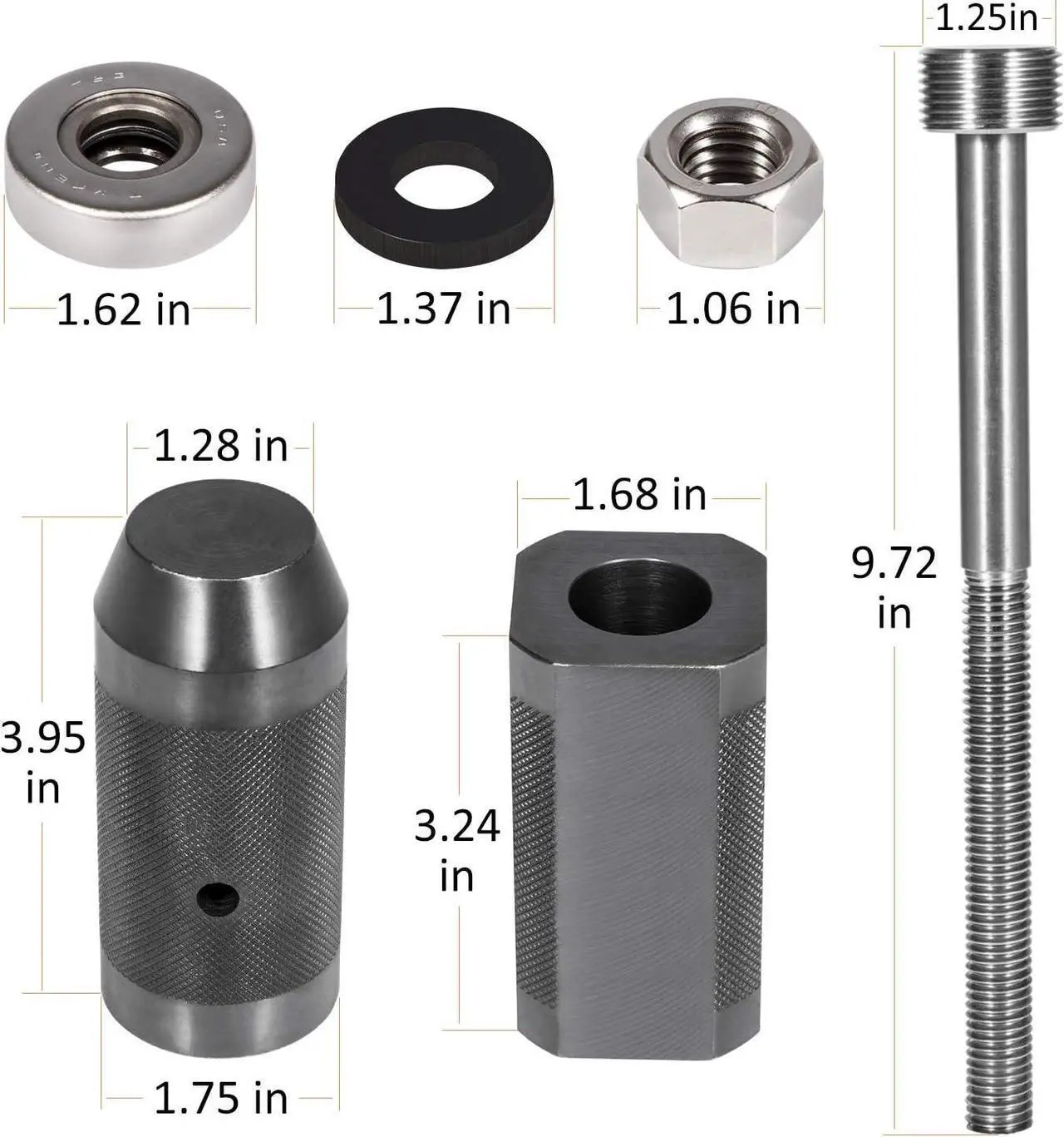 Alt view image 2 of 7 - 9U-6891 Injector Sleeve Cup Remover&Installer Set for CAT Caterpillar 3406E C10 C12 C15 C16 C-18 Engine Heavy Duty Steel (6 PCS)