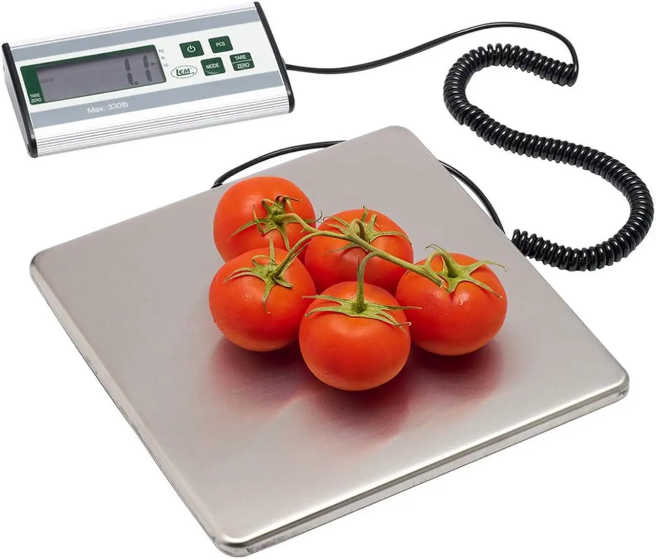 Alt view image 2 of 2 - Products 330 lb. Stainless Steel Digital Scale, Silver