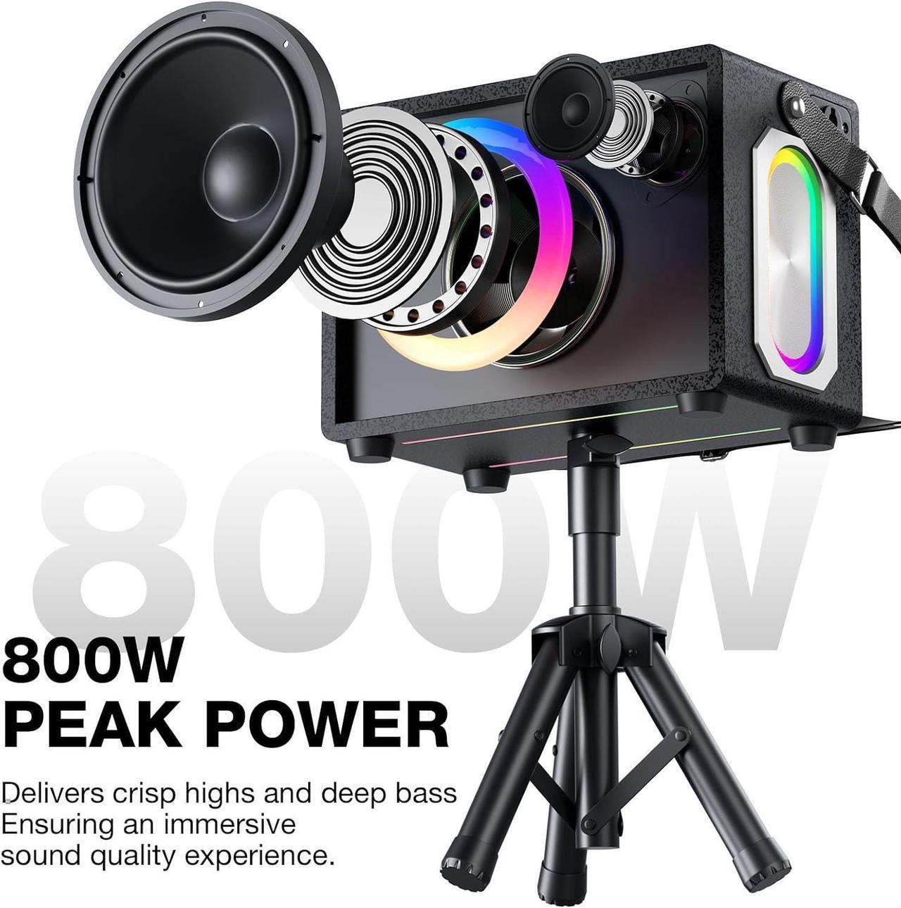 Alt view image 3 of 7 - Machine with Lyrics Display,12.1-inch capacitive Touch Screen wift YouTube APP Online Play, Portable Bluetooth Speaker PA System with WiFi, HDMI for Home TV Outdoor Party(Stand Included)