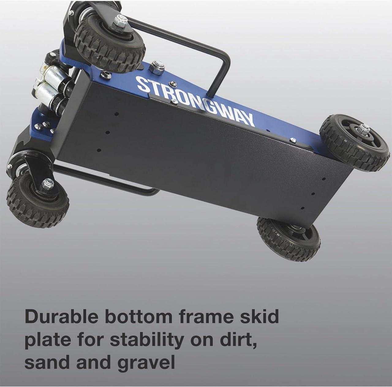Alt view image 3 of 7 - Off-Road Vehicle Jack, Offroad Jack Aluminum Construction Jack with High-Lift Design and Heavy-Duty Rear Swivel Casters, Car Lift Jack Off Road Jack