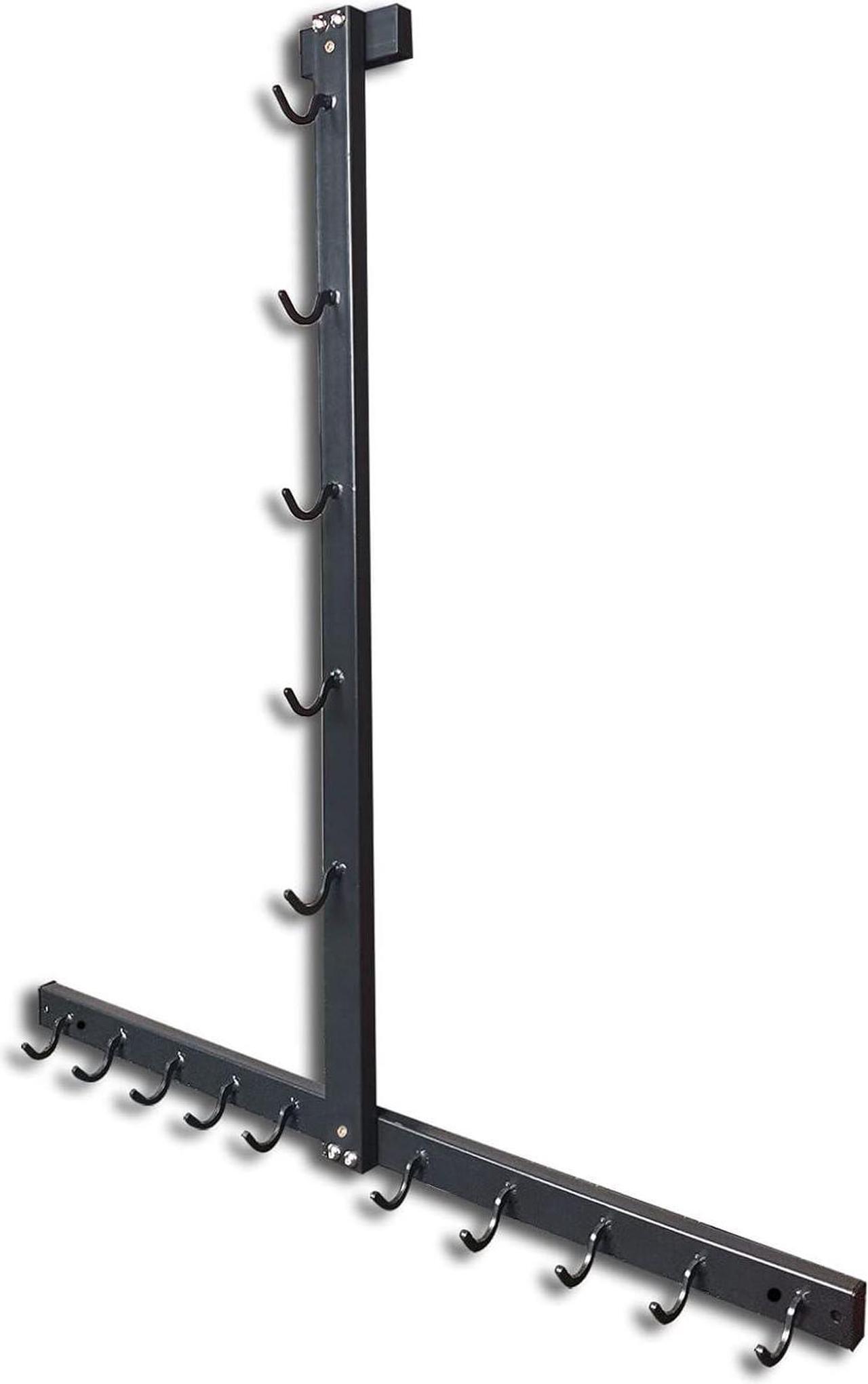 Main image of Gym Fitness LAT Pull Down Bar Storage Rack for Mag Grip, Heavy Duty A-Frame Stand for LAT Pulldown Attachments & LAT Bar