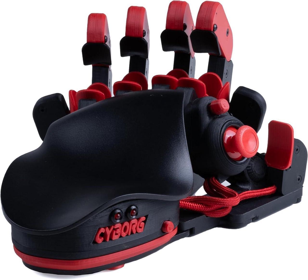 Main image of Cyborg Gaming Keypad  Programmable One Handed Gaming Keyboard for PC Gaming  with Analog Thumbstick and 29 Programmable Keys  3D Printed Customized Keypad  for Righties (Red)