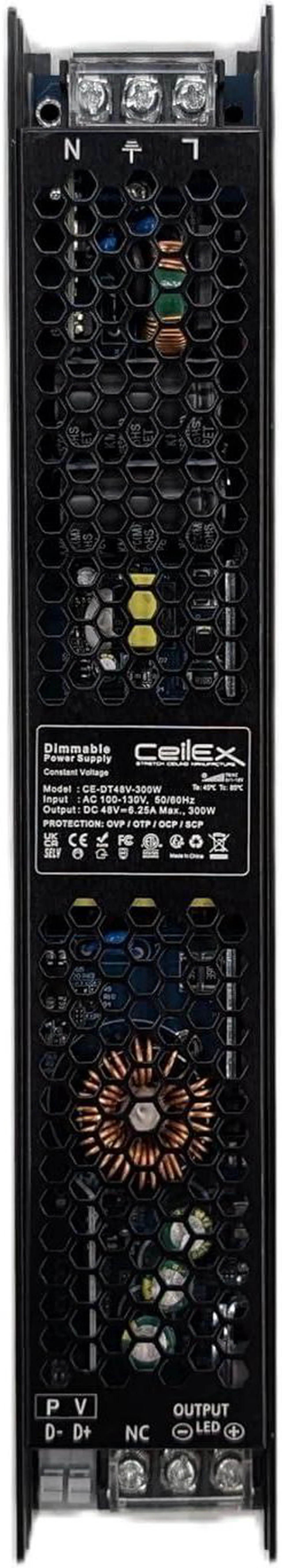 Alt view image 2 of 7 - Dimmable LED Driver 48V 300W IP20 ETL Listed Compatible with Lutron and Leviton Dimmer, Transformer for LED Lights, Dimmable Power Supply 5 in 1 Triac/0-10V/1-10V/Potentiometer/10V PWM