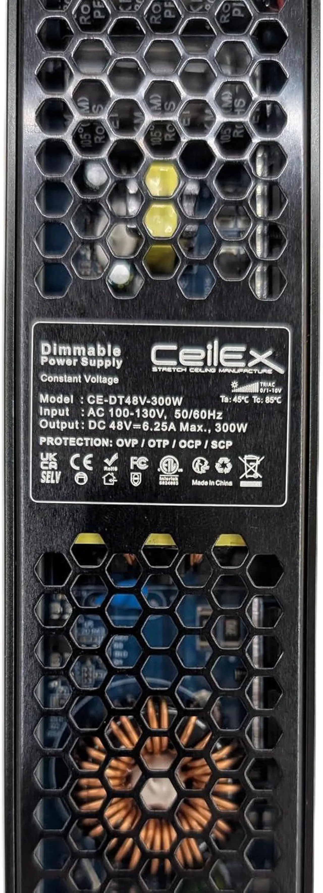 Alt view image 5 of 7 - Dimmable LED Driver 48V 300W IP20 ETL Listed Compatible with Lutron and Leviton Dimmer, Transformer for LED Lights, Dimmable Power Supply 5 in 1 Triac/0-10V/1-10V/Potentiometer/10V PWM