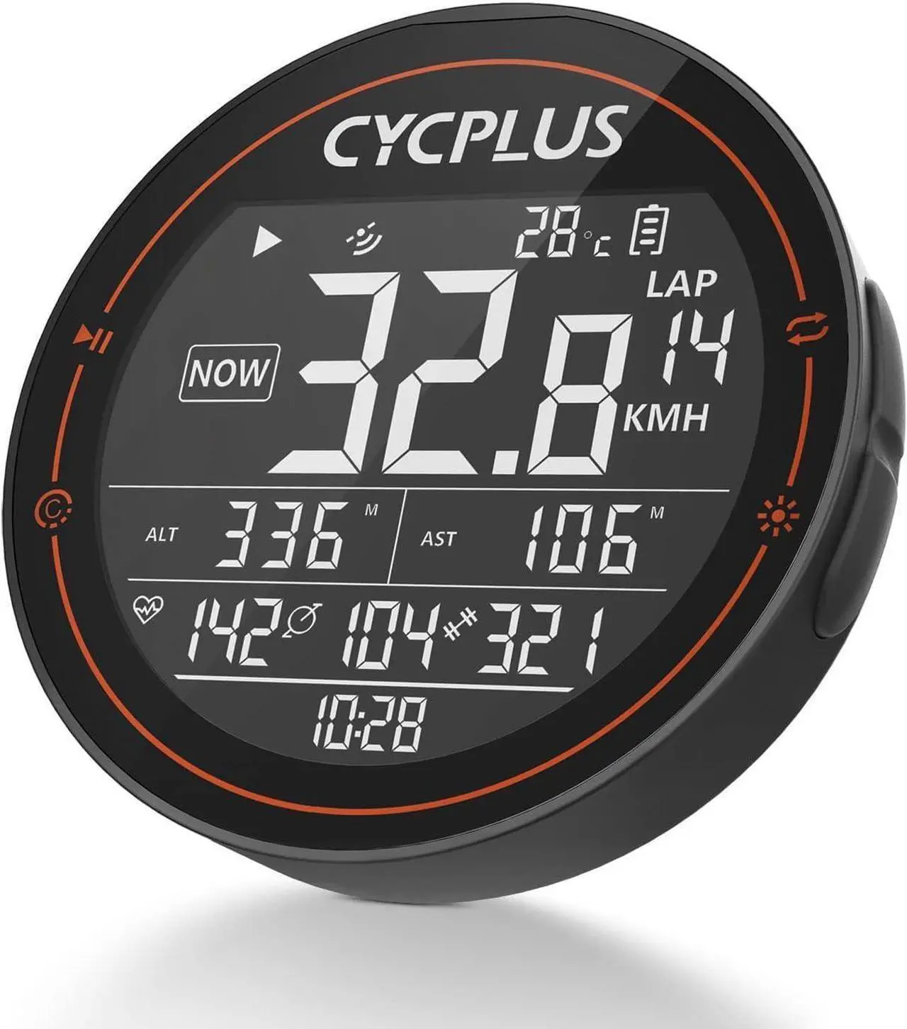 Main image of GPS Bike Computer, Wireless Cycling Computer, ANT+ Bluetooth Bicycle Computer Mini Speedometer Odometer Waterproof MTB Tracker, Rechargeable with 2.5 Inch Screen for Bikers Outdoor Cycling