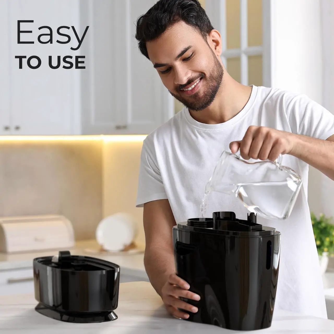 Alt view image 4 of 7 - Comfort Cool Mist Humidifiers for Bedroom 6L - Humidifier Large Room No-Filter, Quiet Air Humidifier for Plants, Baby, Allergies, Dry Skin, Congestion, 50 Hr Run Time, Easy Clean