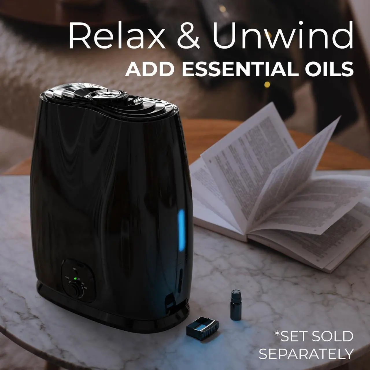 Alt view image 6 of 7 - Comfort Cool Mist Humidifiers for Bedroom 6L - Humidifier Large Room No-Filter, Quiet Air Humidifier for Plants, Baby, Allergies, Dry Skin, Congestion, 50 Hr Run Time, Easy Clean