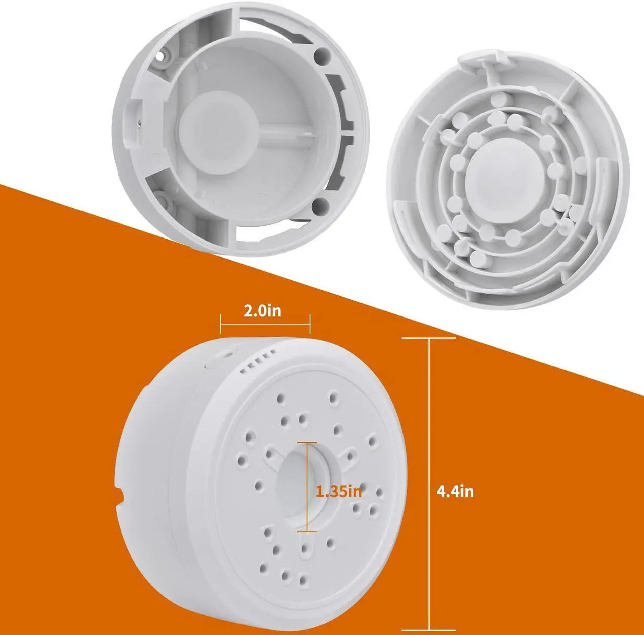 Alt view image 6 of 7 - Universal Junction Box for Bullet Security Camera, Plastic Waterproof Junction Box Mount Bracket, Indoor/Outdoor Wall Ceiling Mount Hide Cable Junction Base Boxes for Arlo and Reolink Solar Panel
