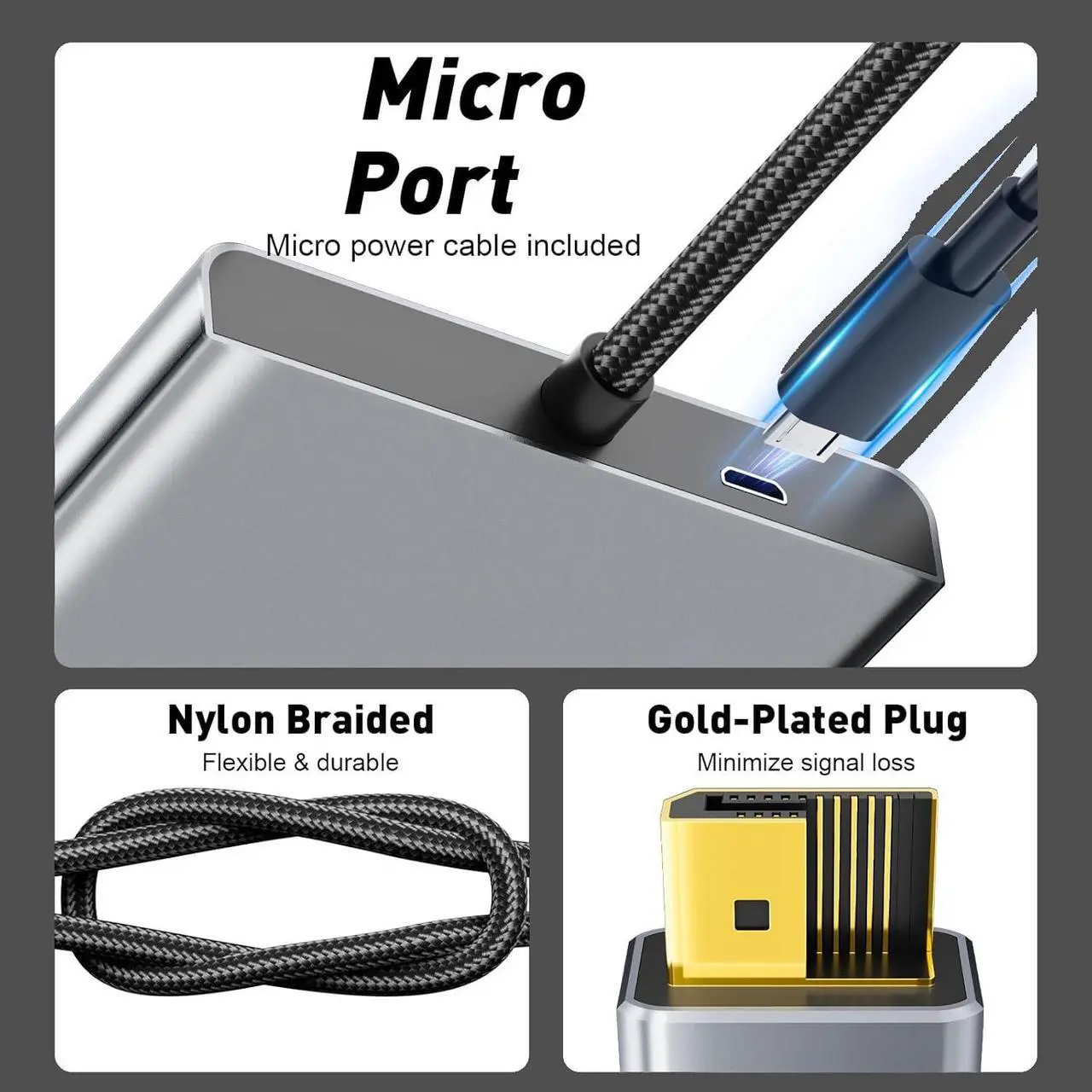 Alt view image 6 of 7 - DisplayPort Splitter for 3 Monitors Extended Display | 4K 60Hz Display Port to Docking Station 1 in 3 Out Adapter 3xDP MST Hub for PC, NVIDIA,